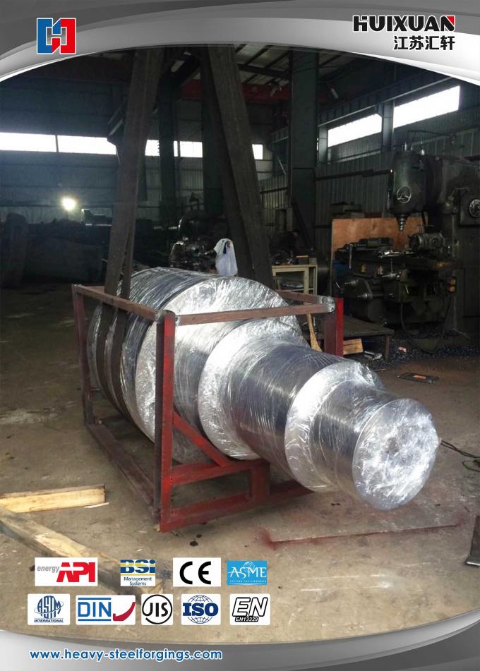 Dia 1600mm Forged Steel Rolls , 50Mn Custom Stainless Steel Forging