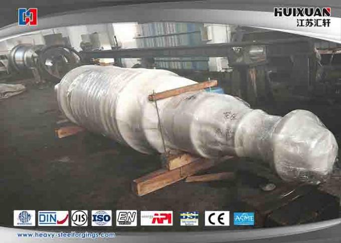 Steam Turbine Rotor Steel Forging Process With Grooving , Forging Stainless