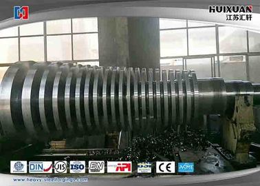 Steam Turbine Rotor Steel Forging Process With Grooving , Forging Stainless
